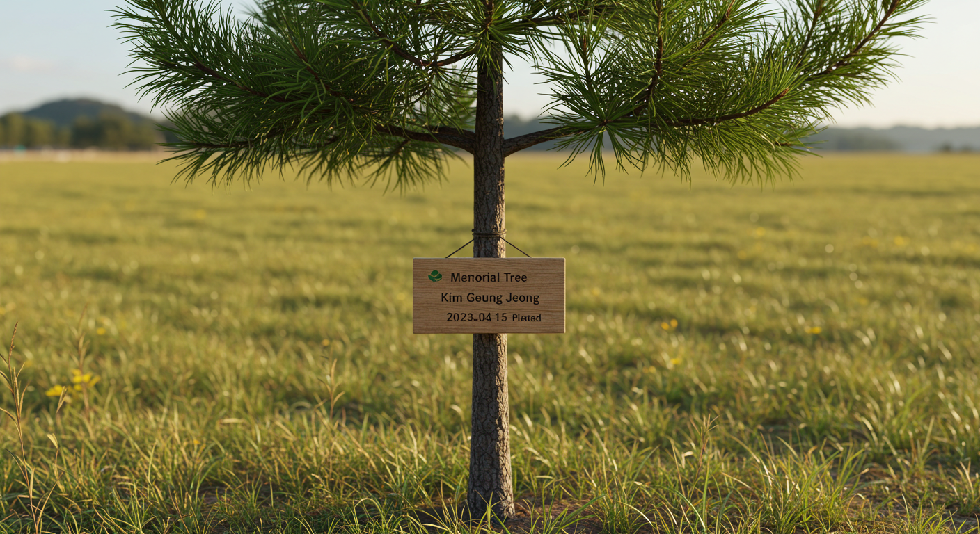 김긍정님의 추모 소나무